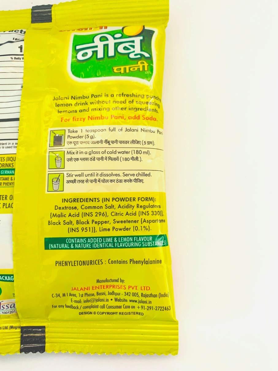 Jalani Jalani Nimbu Pani (30g Pouch Each) 120g, Pack of 4