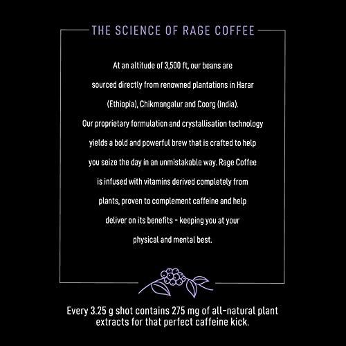 RAGE COFFEE Rage Coffee - Instant Coffee Sachets | Coffee Powder | 30 Coffee Sachets | Original Coffee Blend | 100% Arabica Coffee Beans | Black Coffee On The Go