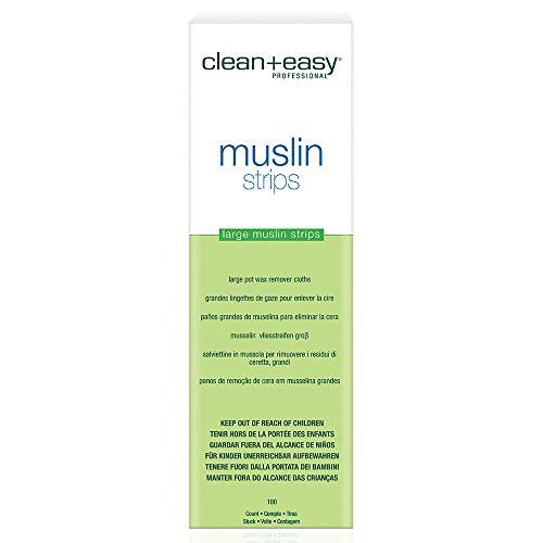 Clean + Easy C+E Muslin Waxing Strips, Large (leg) Muslin Strips
