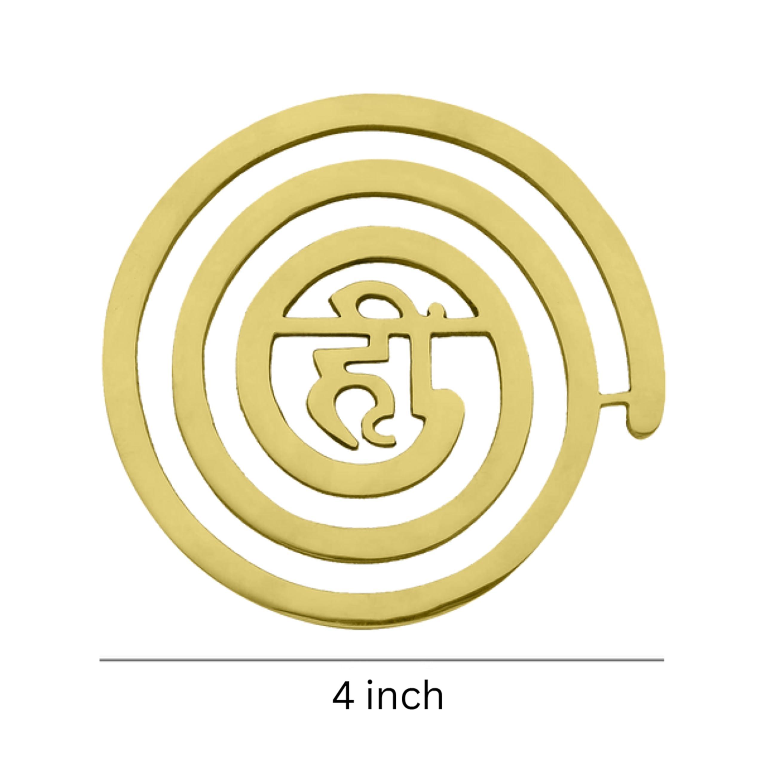 TREEMAISON TREEMAISON Vastu Helix Brass (Hii) | Helix Earth (North-West) | Main Door Entrance & Toilet Dosh Correction | Vastu Dosh Nivaran Remedies (4-inch) | Pack of 3