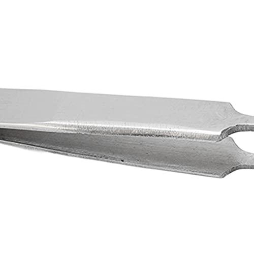 CH2-27APR23-BHN6RDMV Generic Industrial Tweezer, Stainless Steel Comfortable Touch Impact Resistant Fine Point Tweezer Anti Acid Rust Resistance High Hardness for Microelectronics (14L) |