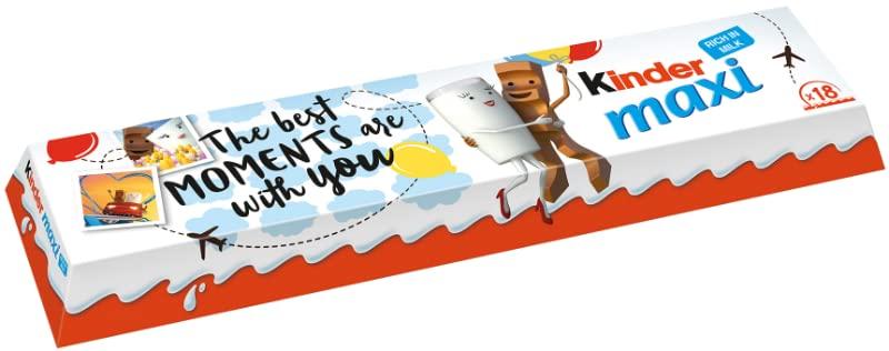 Generic Kinder Maxi Milk Chocolate With A Deliciously Milky Filling Maxi Pack King Size (18 21g) (Italy)