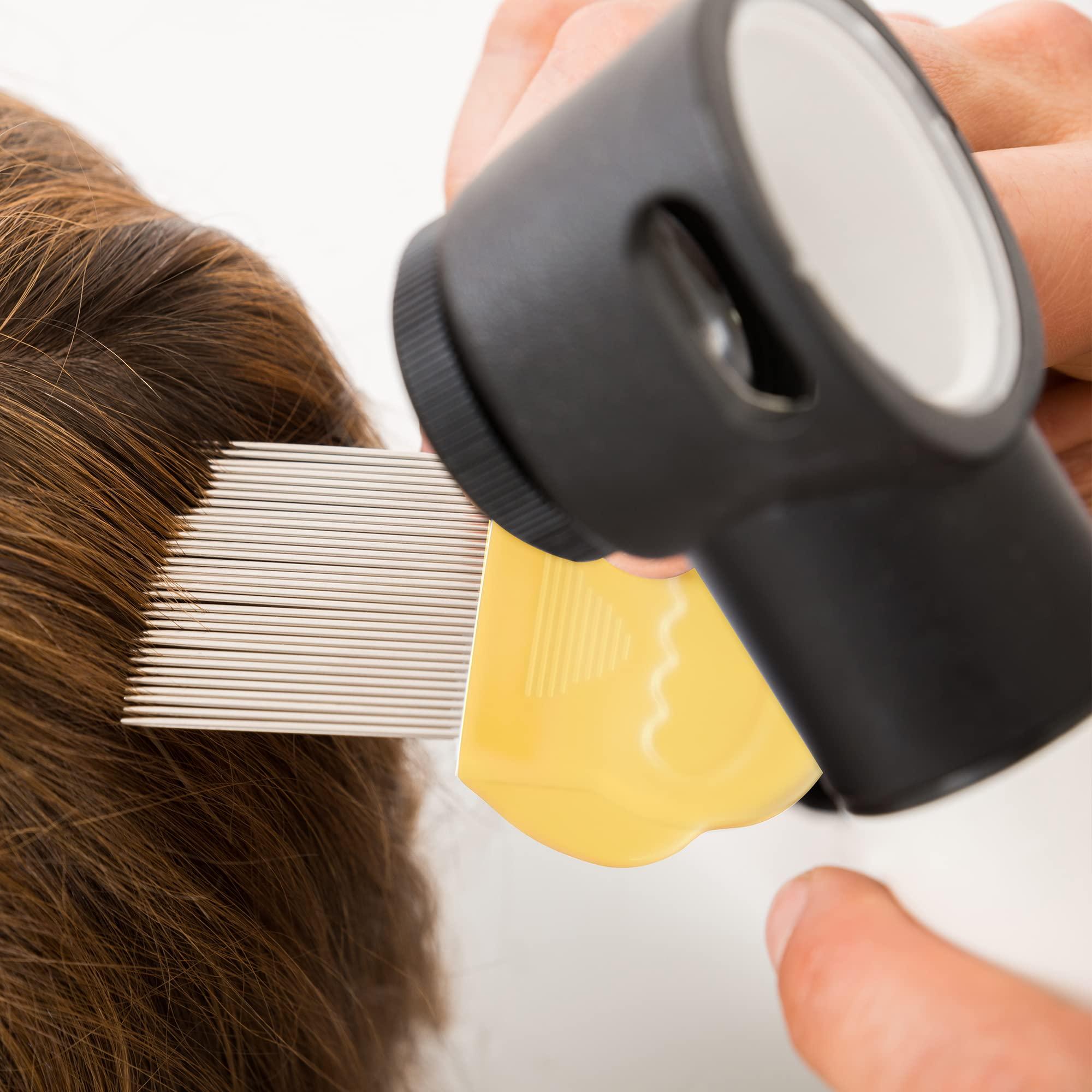 Clinical Guard ClinicalGuard Professional Lice Comb for Head Lice Removal, Nits, Flea and Lice Eggs with Cleaning Brush (2 Pack)