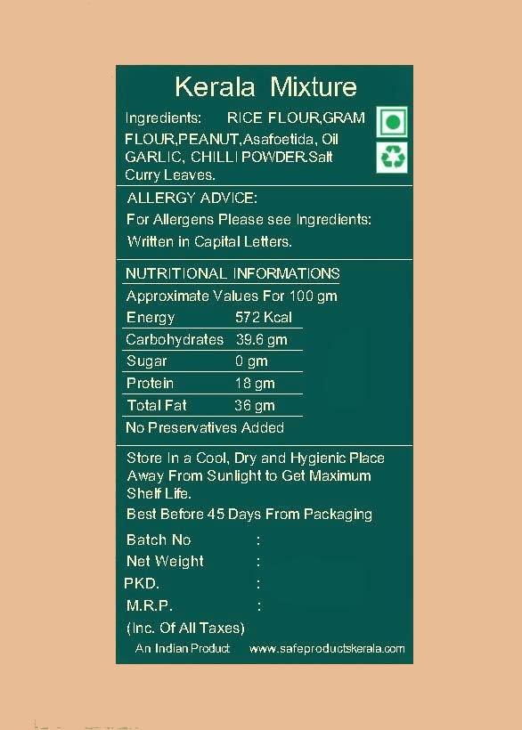 Safe Products Safe Products Kerala Mixture (900g) namkeen indian snacks