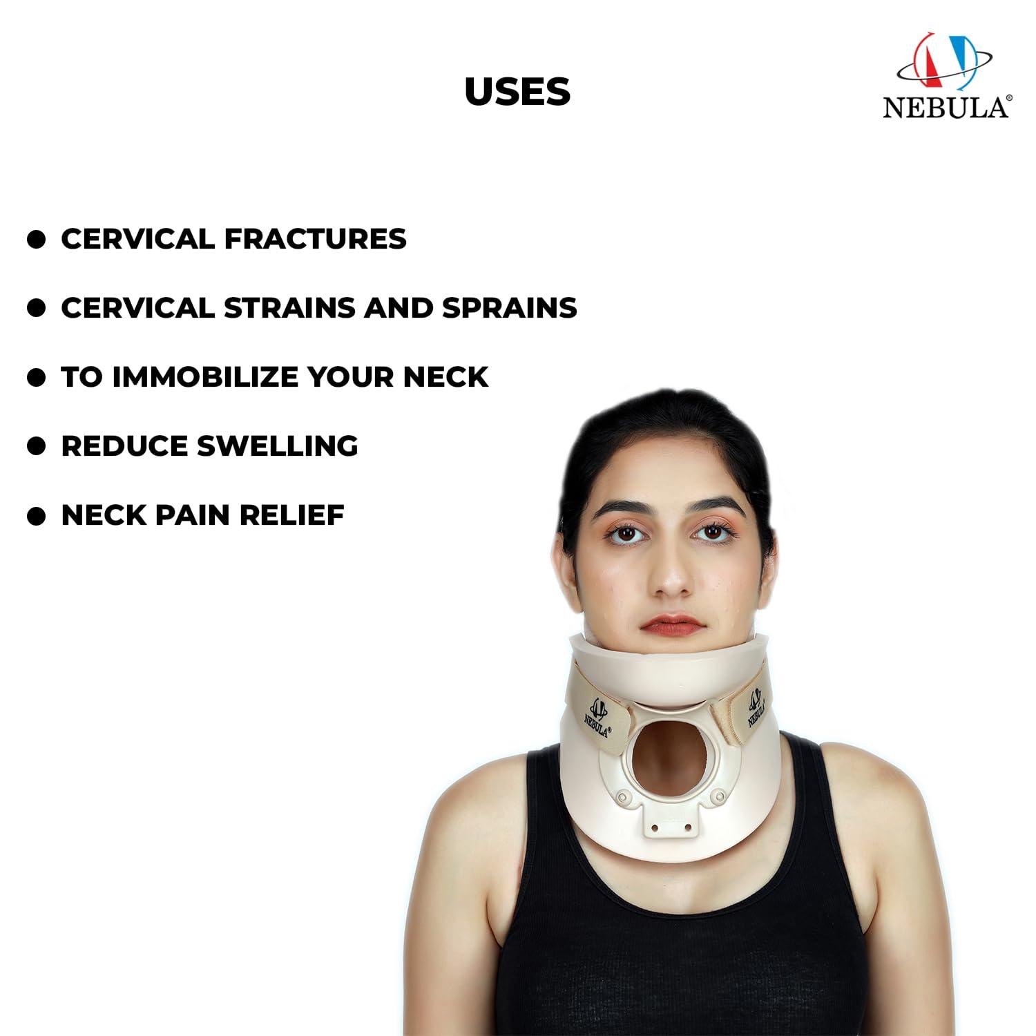NEBULA NEBULA Neck Support Cervical Collar (Philadelphia) - For Cervical Spine Immobilization & Pain Relief - Small