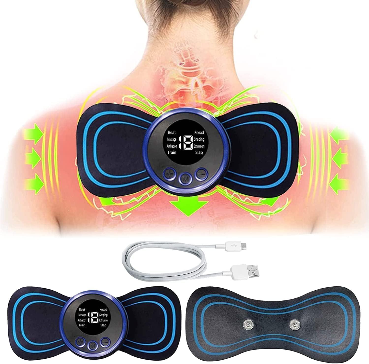 Generic Mini Massage Machine mini massager portable rechargeable full body massager for pain relief with 8 Mode Ems neck cervical massager (Body Massager) (VIB-MASS)