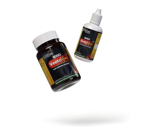 SOGO TELESHOPING SOGO TELESHOPING Lift-Up Veeto X Gold: Ayurvedic Lift-Up Massage Oil & 60 Mens Capsule By Dr. Ashok Gupta (Combo Set)