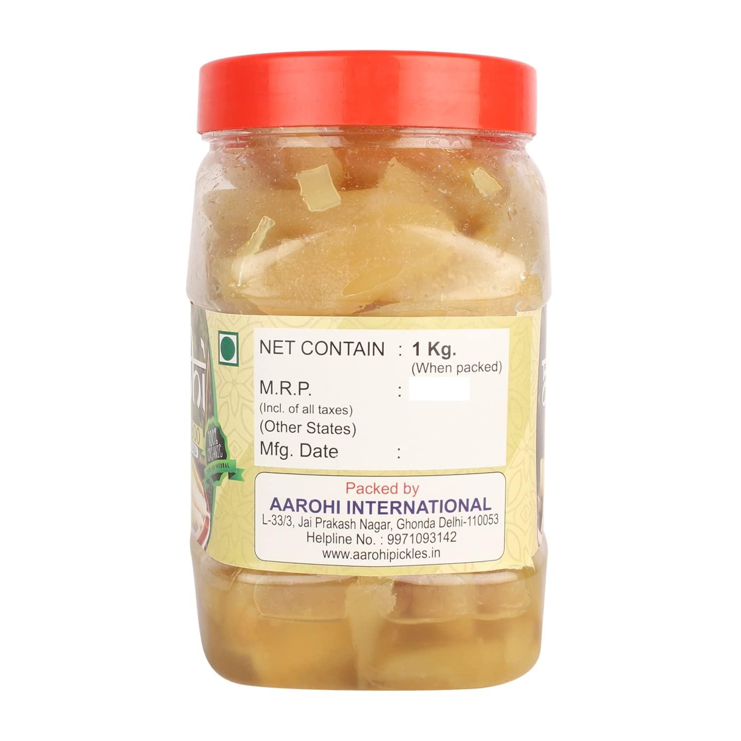 Aarohi Aarohi Organic Homemade Natural Bamboo Murabba Bans ka Murabba (900 Gram)