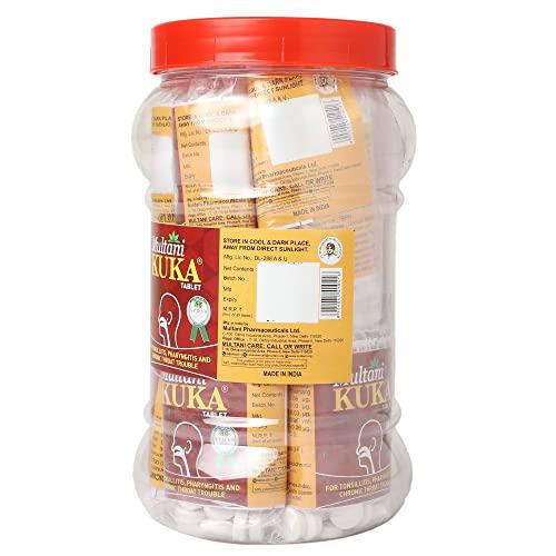 Multani Multani Kuka Tablet | Useful In Tonsillitis, Pharyngitis & Chronic Throat Trouble | 100% Natural & Ayurvedic | Get Relief From Tonsils & Swollen Issues | 1000 Tablets