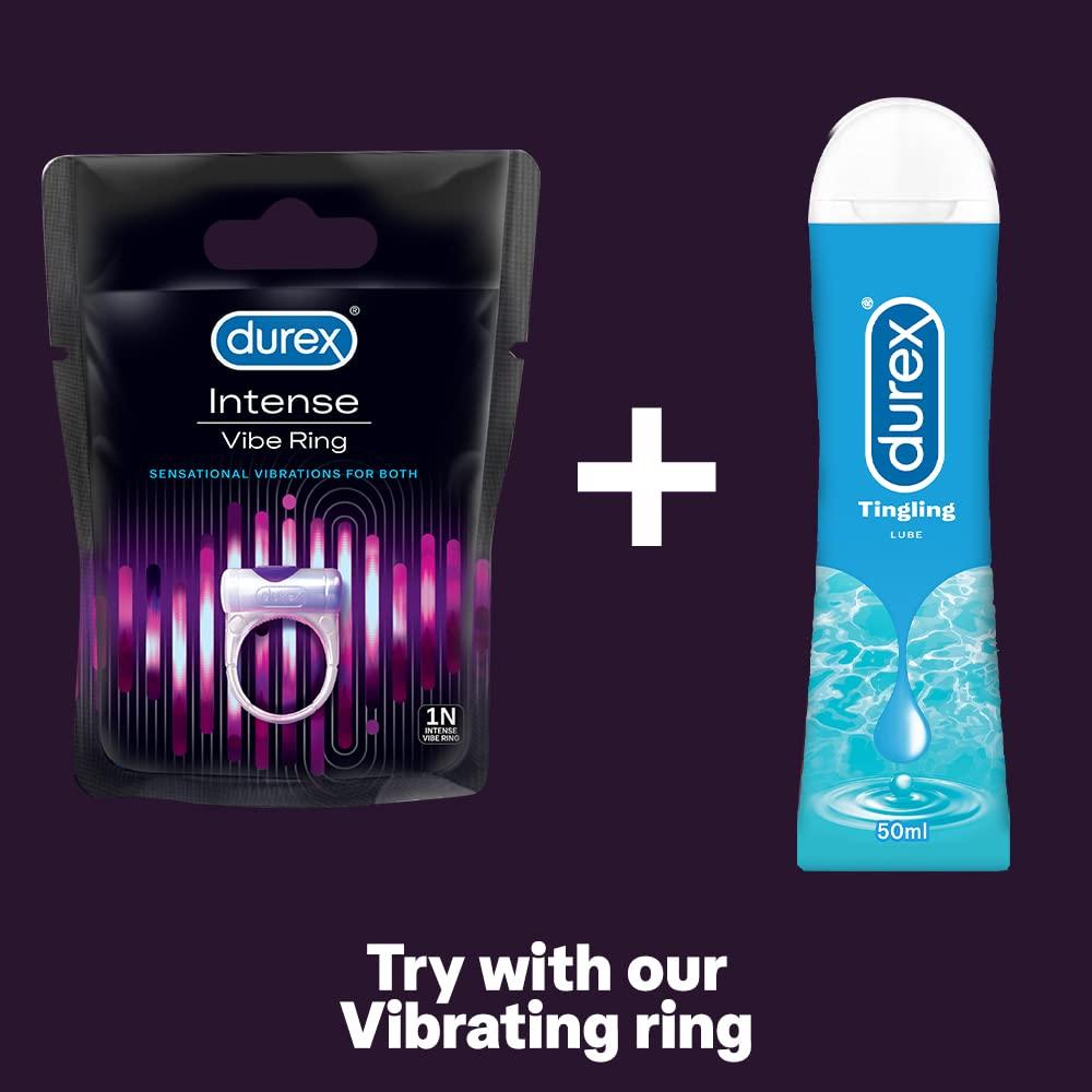 Durex Durex Condoms, Extra Thin - 10 Count & Durex Play Vibrations Massager Ring
