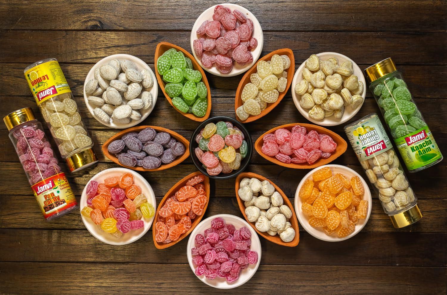 Janvi Janvi Foods Orange Candy (120g) | Juicy Candy | Flavor Toffee | 100% Natural