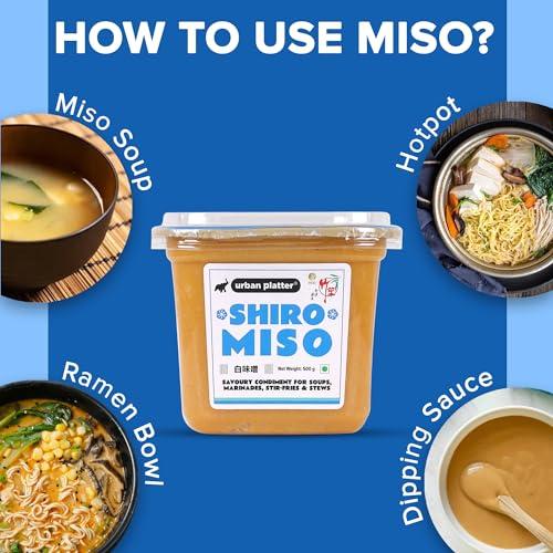 urban platter Urban Platter Shiro Miso, 500g (Light Miso Paste | Soy Based | Japanese Staple)