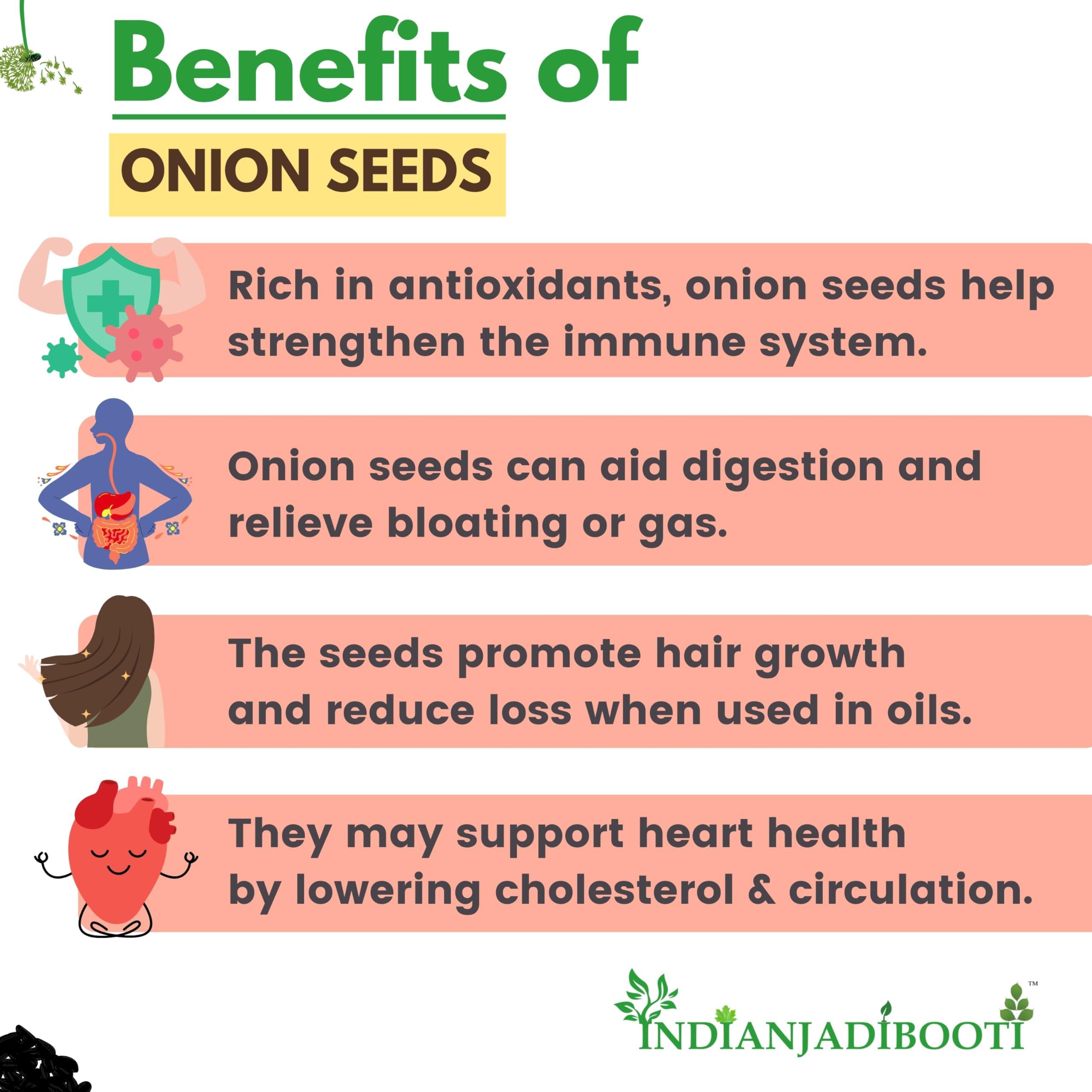 IndianJadiBooti IndianJadiBooti Edible Onion Seeds - Beej Pyaj - Beej Pyaaz - Allium cepa [Not For Germination], 900 Grams Pack