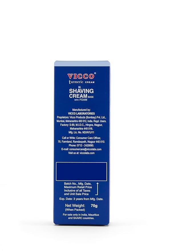 VICCO Vicco WSO-60g+Vicco Shaving Cream-Without Sandalwood Oil-70g