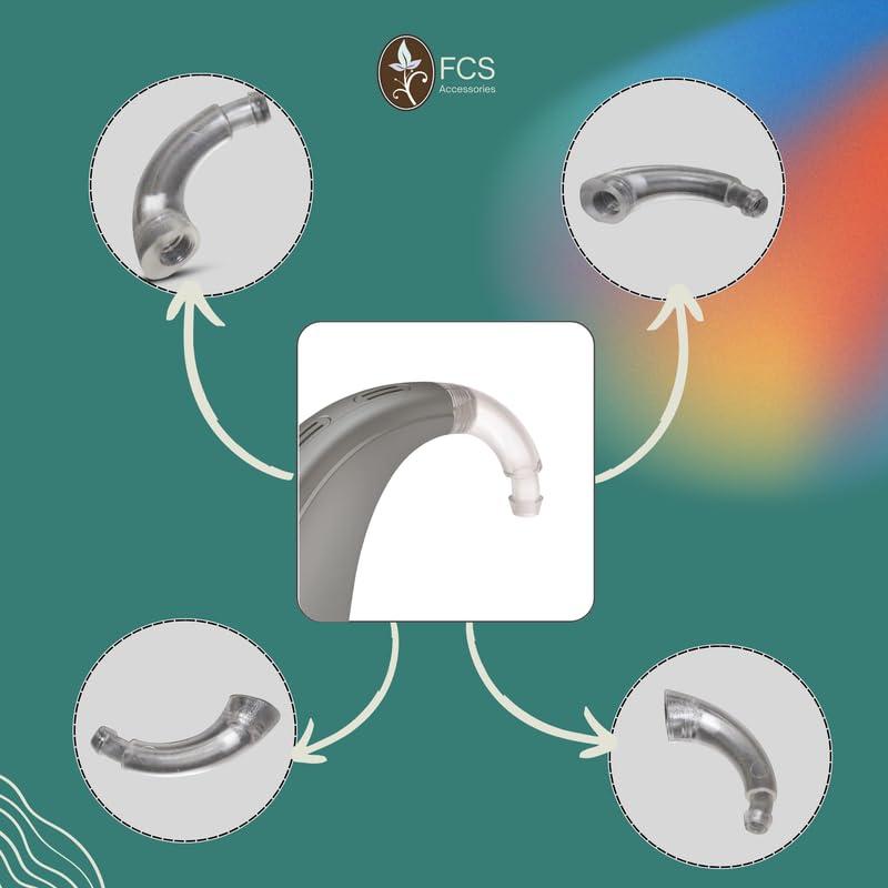 FCS FCS Hearing Device Ear Hook For Phonak Naida M90-SP|| Hearing Devices Replacement Accessories | Easy Install | Durable ABS Material| Anti-Howling Ear Hook