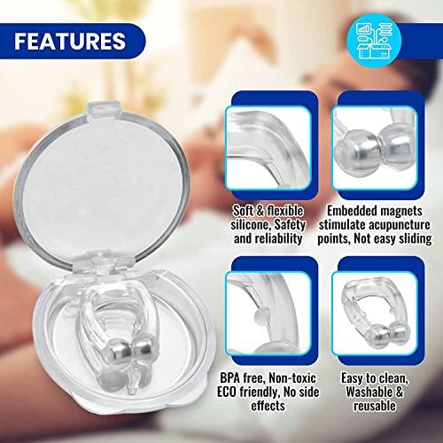 Laxit Laxit Anti Snoring Device, Snore Free Nose Clip, Snoring Solution, Relieve Snore, Sleeping Aid Devices for Ease Breathing, Silicone Magnetic Nose Clip For Men Women Relieves Nasal Better Breath (1)