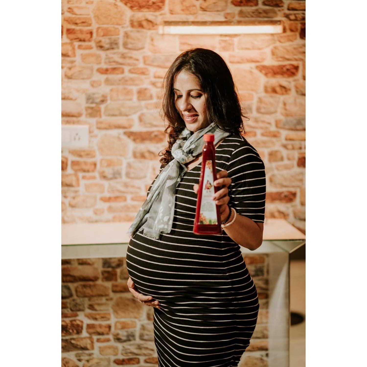 HB+ HB+ Prickly Pear Fruit Juice for Healthy Pregnancy & Chemotherapy, No Added Sugar, Sweetened with Stevia, Red, (Pack of 2)