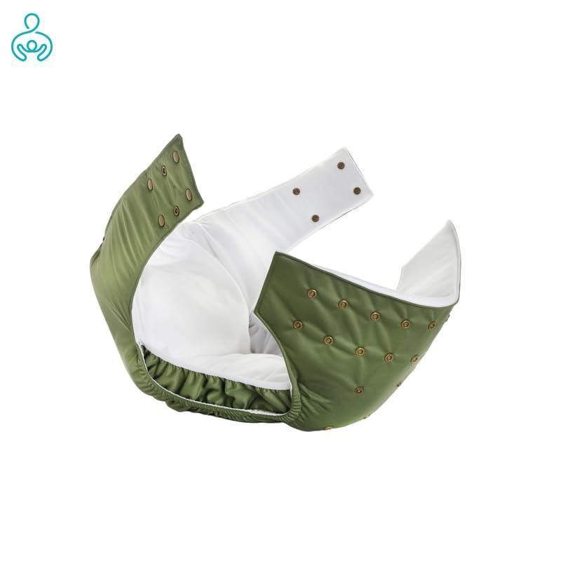 bumberry Bumberry Reusable Cloth Diaper For Adults \"XXL\" (Waist Size 42-50 inch) Senior Washable for Older Men & Women with 1 Wet Free Four Layer Inserts for Day & Night Incontinence & Bedwetting, (Midnight Blue)