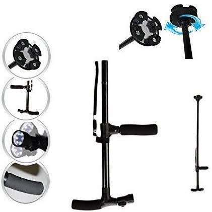 Crownish Crownish walking stick Trusty Cane LED Folding Walking four Head Pivot Base Adjustable As Seen On TV