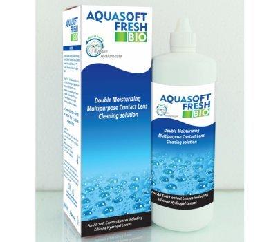 Aquasoft Aquasoft Fresh Bio Double Moisturizing Multipurpose Contact Lens Cleaning Solution (360ml)