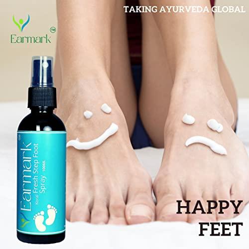 EARMARK EARMARK Koral Fresh Step Foot Spray for Cracked Heels Rough and Dry Feet - 100 ml (Pack of 3)