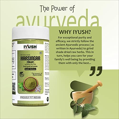 IYUSH Herbal Ayurveda IYUSH Herbal Ayurveda Parijat Leaves Powder – 250gm | Harsingar Leaves Powder | Parijat Powder | Harsingar Powder