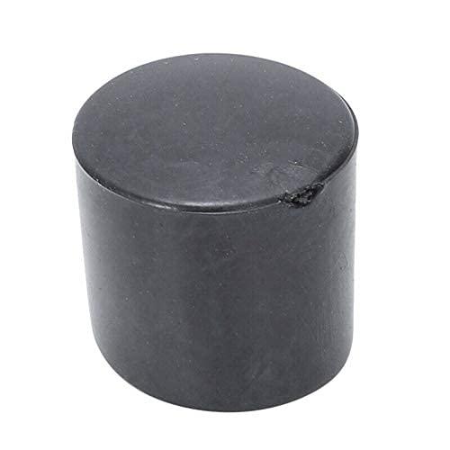 ubersweet Ubersweet® Imported 50 Pcs Black Rubber PVC Flexible Round End Cap Round 12mm Foot Cover B7P1_8861