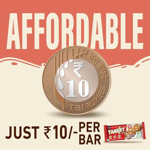 Taakat Hunger Bar Taakat Hunger Bar - Assorted Box of 20 bars (10 bars of Almond Delight, 5 bars of Namkeen Masti and 5 bars of Crunchy Coconut) | Multigrain | Nuts & Seeds | Pure Jaggery | Source of Protein & Fiber | No Maida | No Palm Oil | No Refined Sugar | Baked