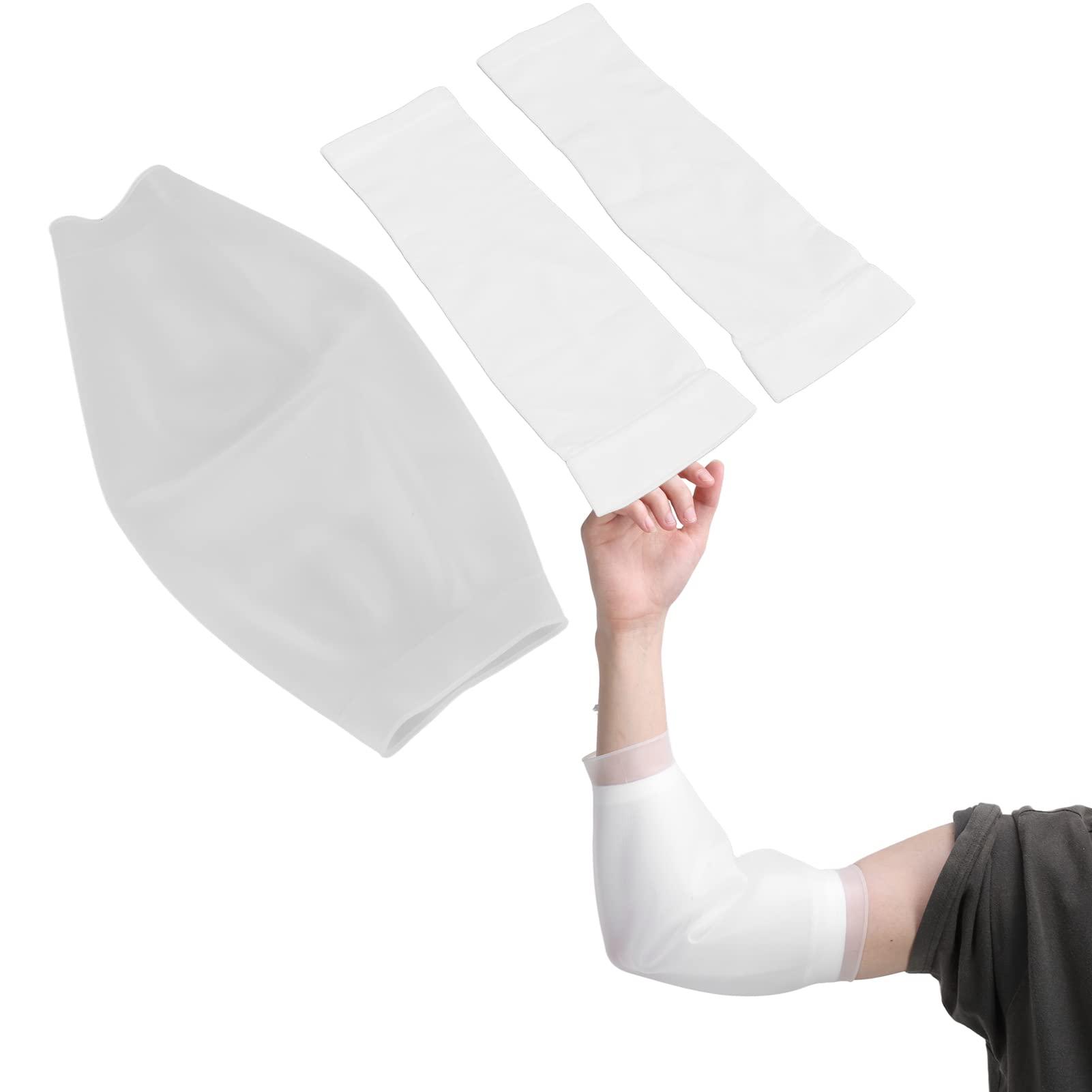 UBERSWEET UBERSWEET PICC Line Sleeve, Silicone Protection Elastic PICC Line Shower Cover Safe with Lining for Patient for Wound Dressing (S)