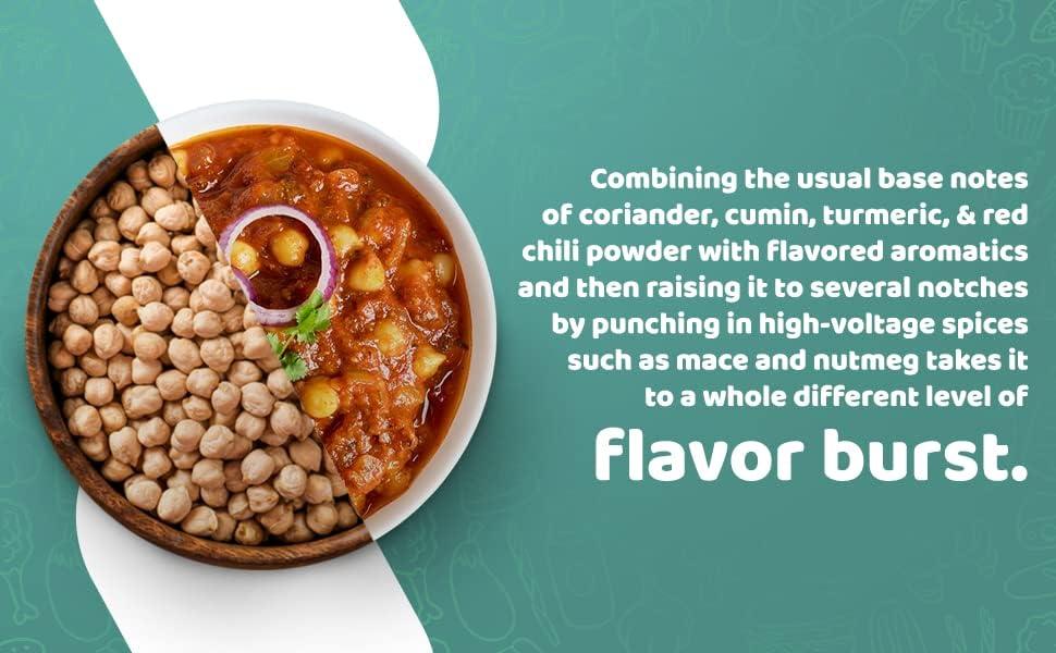 HOCCO HOCCO Chana Masala Sabji Ready to Eat Pack of 6 | Just Heat and Eat |Ready Indian food | No Added Preservative and Colours |Meal Ready in 5 Minutes_Serves 2 (300gm)