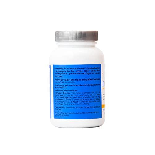 Charak Charak Vedistry Mentacalm Tablets | Ayurvedic Support For Stress, Anxiety & Mental Calmness| Brahmi, Ashwagandha -180 Tablets