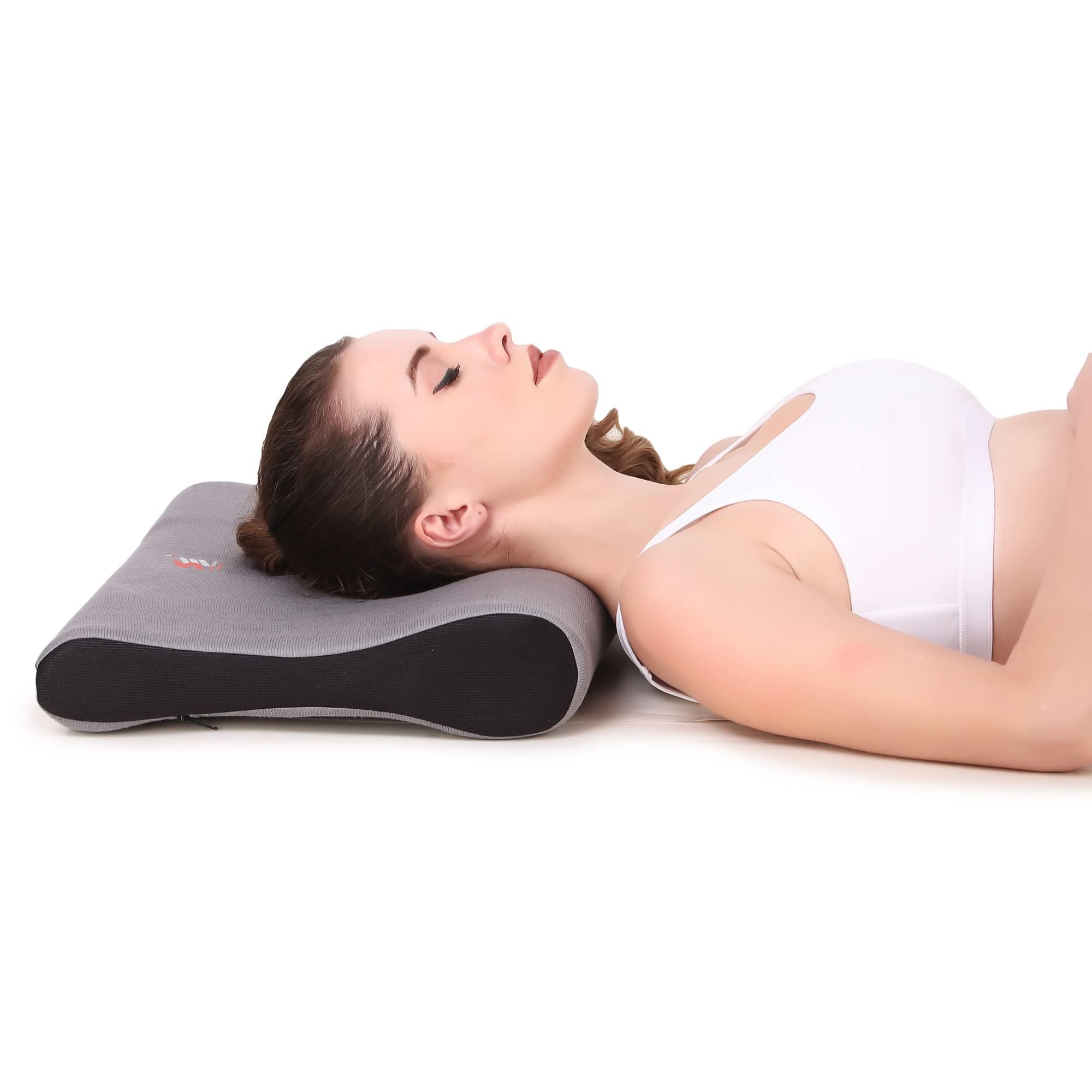 SE Rehabilitation SE Rehabilitation Orthopedic Memory Foam Cervical Pillow for Neck Pain Cervical Spondylitis Relief