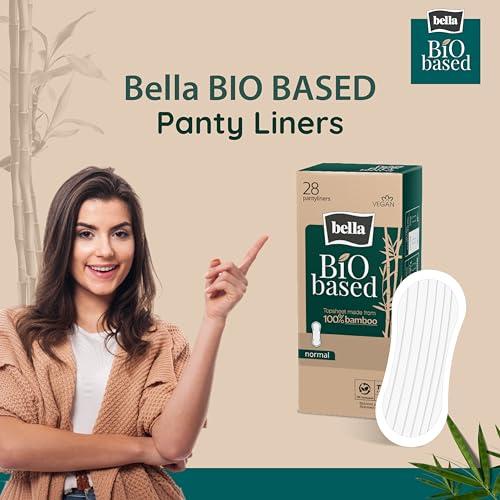 Bella Bella Bio-Based Organic Pantyliner for Women Daily Use | Dermatologically Tested, Vegan, Bamboo Topsheet | Ultra Thin (2mm) | 100% Recyclable Packaging | Biodegradable | Size Small | Pack of 2 - Total 56 Pcs