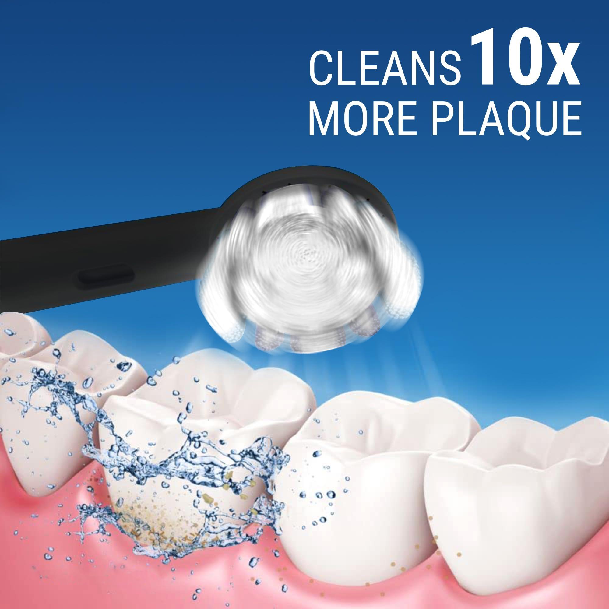 Ant Esports Ant Esports Alpha 360 Oscillation Electric Toothbrush with 2 Brush Heads, Sonic Toothbrushes 28,000 VPM, IPX7, Ergonomic Designs, last long for 40days - Black