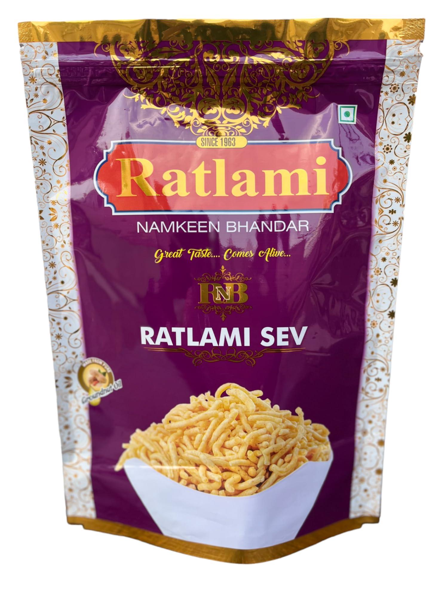 RATLAMI NAMKEEN BHANDAR RATLAMI NAMKEEN BHANDAR Ratlami Sev(500 GM)