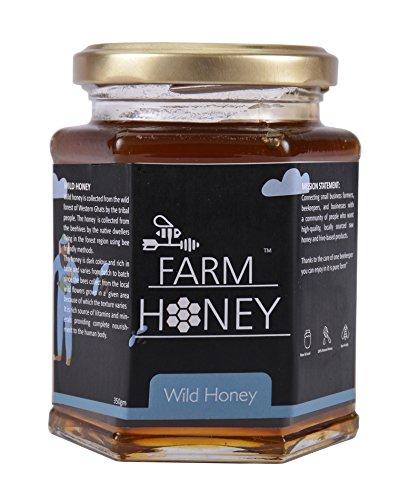 Farm Honey Farm Honey Wild Unprocessed Honey|Pure Organic Raw Honey|100% Natural|no preservatives| No Artificial Color|no Added Sugar|250 Gm