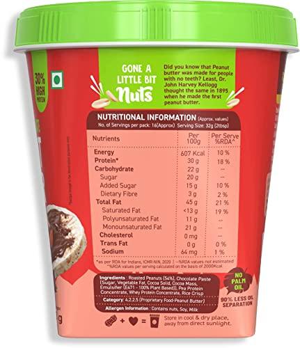 Alpino ALPINO High Protein Dark Chocolate Peanut Butter Crisp 500g - Roasted Peanuts, Dark Chocolate, Whey Protein & Pea Protein 30g Protein, non-GMO, Gluten Free - High Protein Peanut Butter Crispy