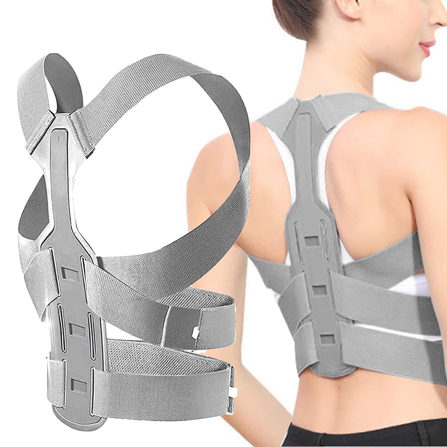 Ostin Ostin Back Brace Posture Corrector Women Men - Large - Adjustable Back Support for Shoulder Back Neck Pain Relief, Compression Upper Spine Straightener with Elastic Velcro Belt, Unisex (XL)