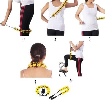 ACUND HEALTH CARE ACUND HEALTH CARE ACS CERVICAL MAGNETIC BELT SELF MASSAGER & ACU ROLLER COMBO MULTI COLOUR