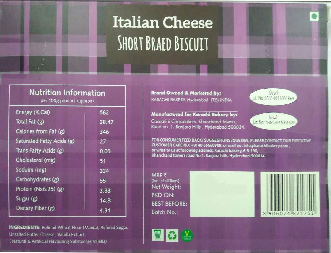 Karachi Bakery Karachi Bakery Italian Cheese Short Bread Biscuit