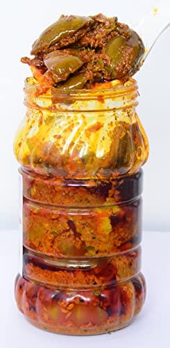 Rajasthani Swaad Rajasthani Swaad Raw Mango Pickle Homemade Marwadi Aam Ka Achar | Traditional Rajasthani Keri Achar | Less Oil | Jar of 400 Grams