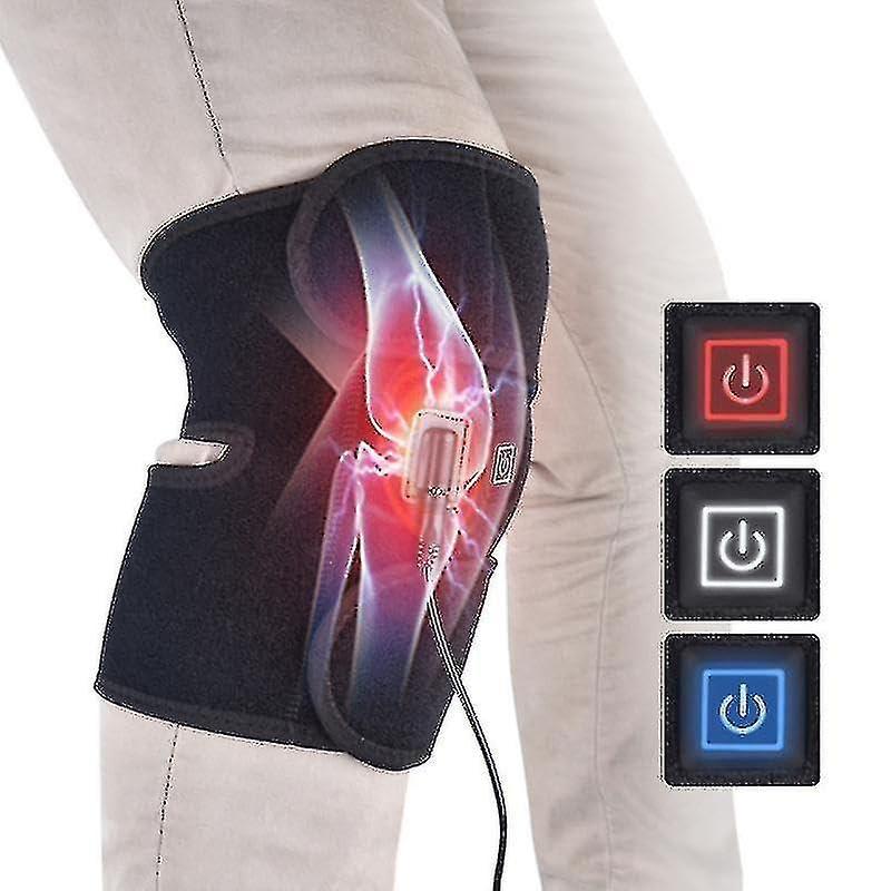 Flipco Flipco Knee Heating Pad for Arthritis Pain Relief, Electric Heat Knee Support with 3 Temperature Control Thermal Therapy for Joint Soreness, Swelling, Cramps, Rheumatism