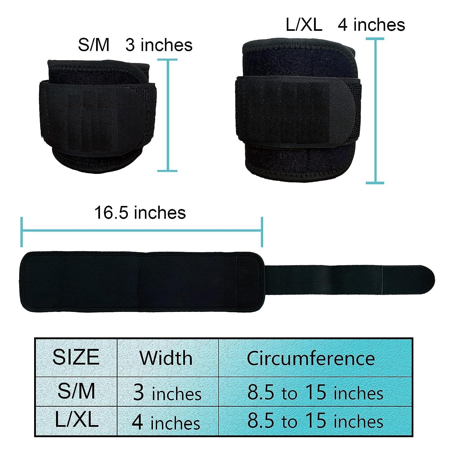 FITCOZI Bicep & Tricep Tendonitis Brace Compression Sleeve - Pain Relief for Bicep and Tricep Muscle Strains, Upper Arm Support (L/XL Width-4\") (Male 4 Inches)