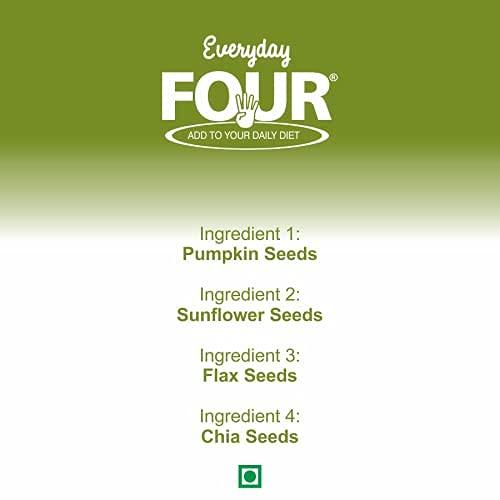 Everyday Four Everyday Four Raw Pumpkin Raw Sunflower Raw Flax Chia Seeds calories gained 150g each Combo (Pack of 4)