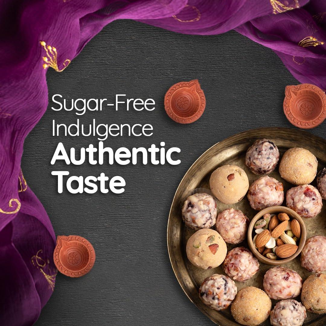 The Diabetic Sugar The Diabetic Sugar | Diabetic Safe Gulab Jamun| Low Calorie Gulab Jamun 450 Gram | Festive Celebration | Traditional Mithai for Gifting Purpose Rakhi Diwali Holi with no artificial sweetner