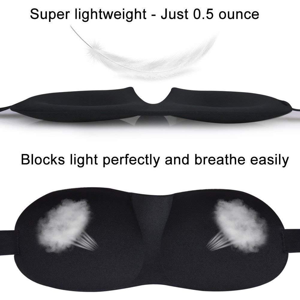 FreshDcart FreshDcart Polyester Super Soft Meditation Mask Black Eye Vision & Smooth Travel Band For Sleep Eye In Day/Night For Men Women Boys Girls (Fdc-Black)