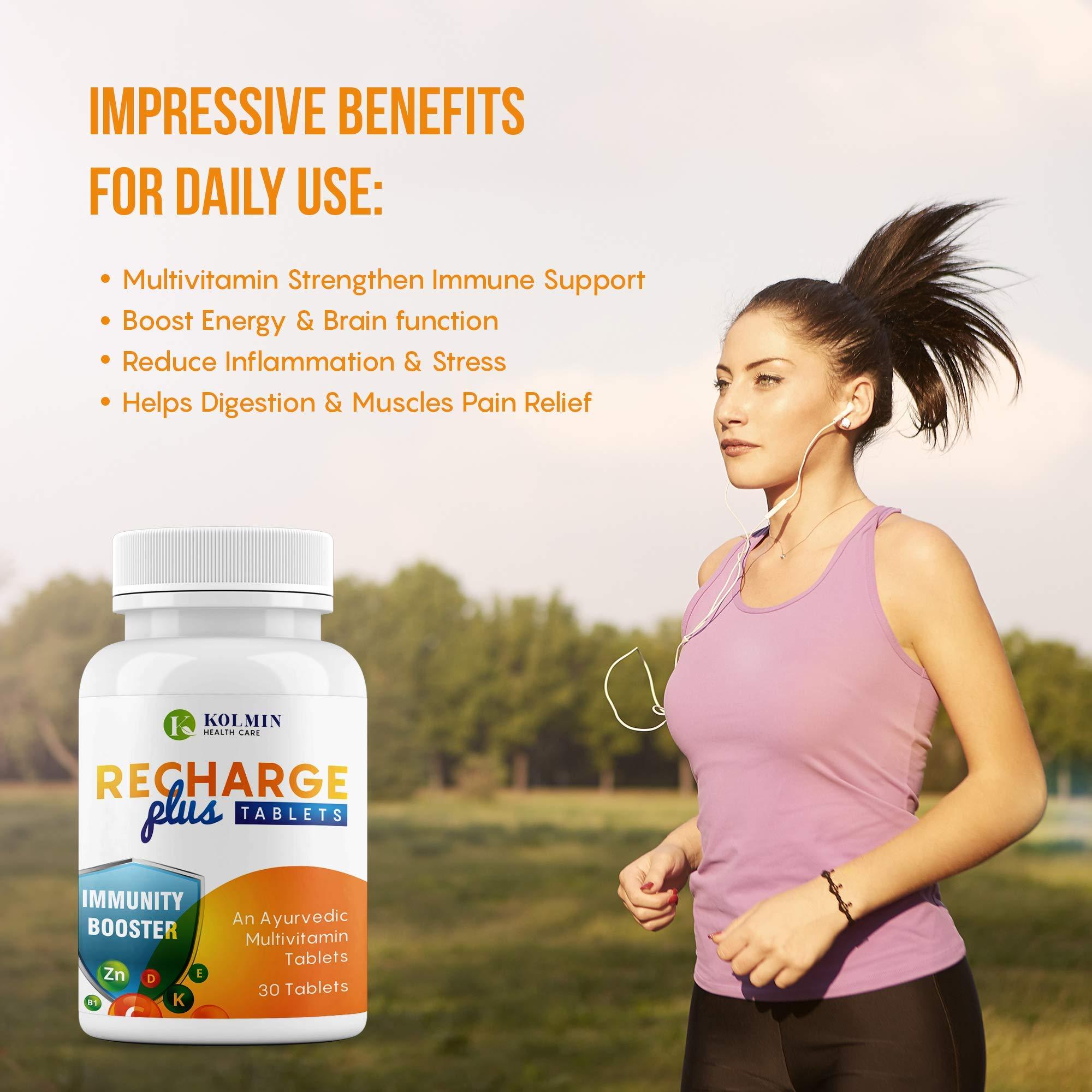 Kolmin Healthcare Ayurvedic Multivitamin Tablets Recharge Plus