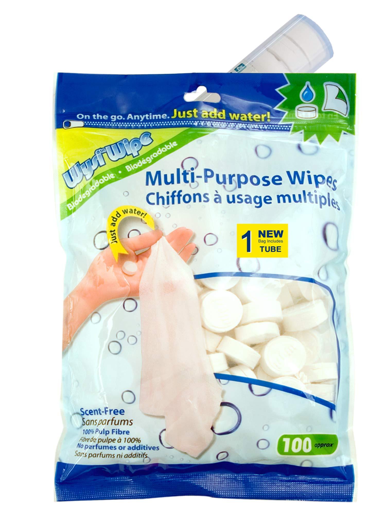 WYSI Wysi Wipe Multi-Purpose Wipes 100 Pack - Just Add Water!