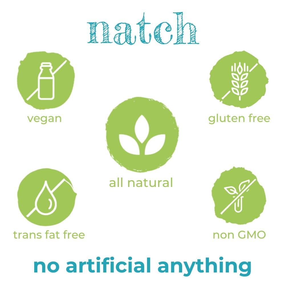 natch Natch Thai Sticky Rice Chips, Gluten Free, Vegan, Party Family Pack, All Natural Crunchy Crackers (Wasabi) 100 Gm