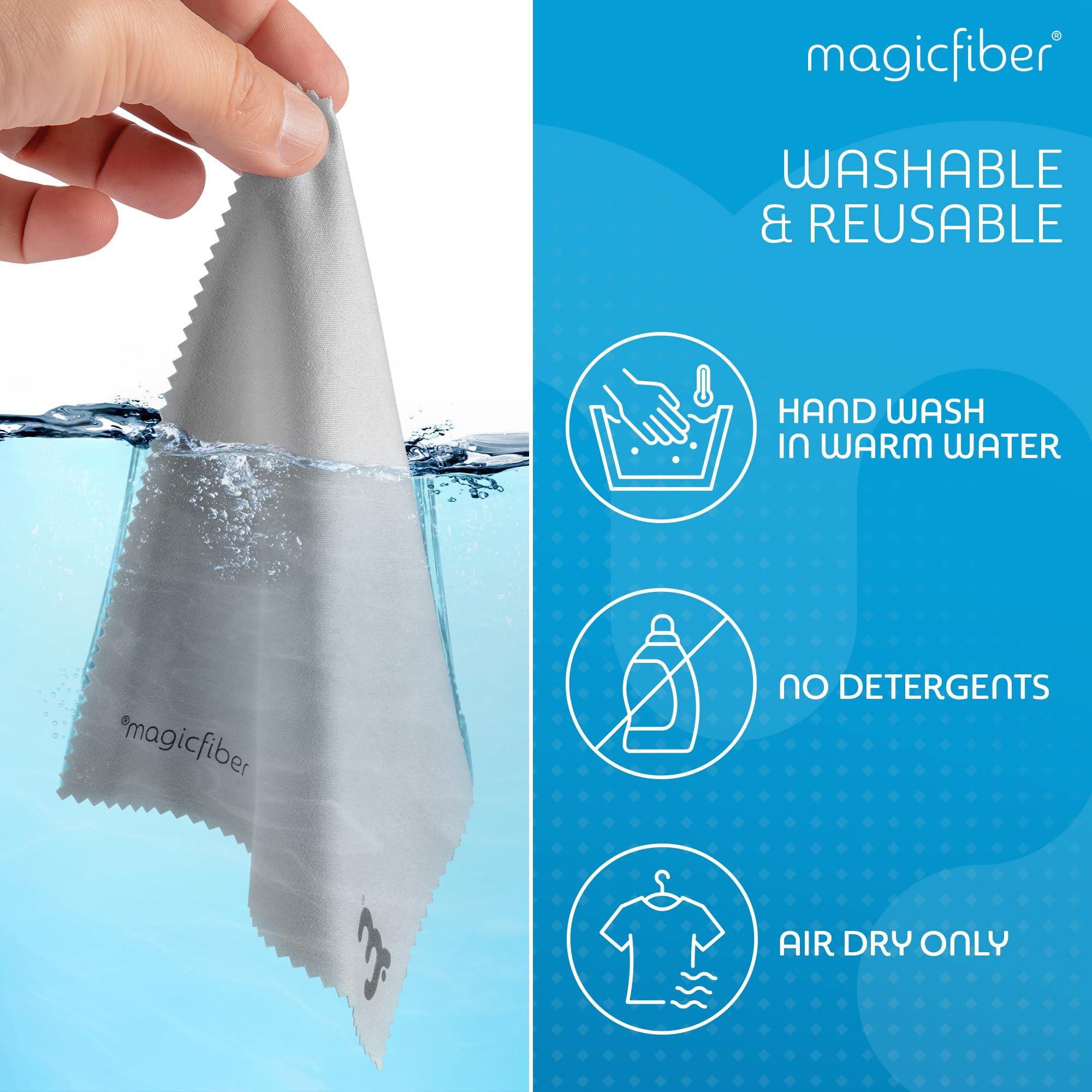 Goja Goja (6 Pack) MagicFiber Premium Microfiber Cleaning Cloths - For Tablet, Cell Phone, Laptop, LCD Screens and Other Delicate Surface (5 Black, 1 Grey)